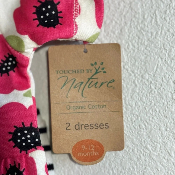 NWT 2 pieces - Organic cotton little girl dresses, 9-12 mos - Picture 4 of 9
